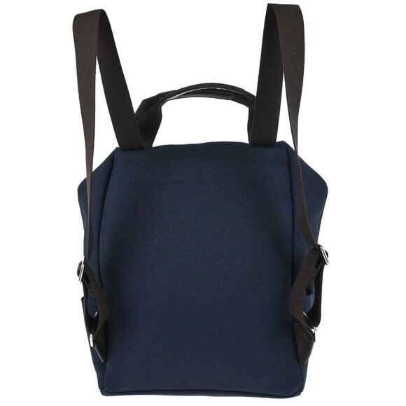 Hermes Navy Toile Officier Sac De Pansage Groom Backpack - Picture 1 of 10